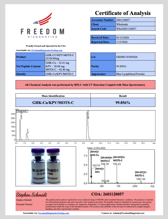 MOTS-C/GHK-CU/KPV Blend