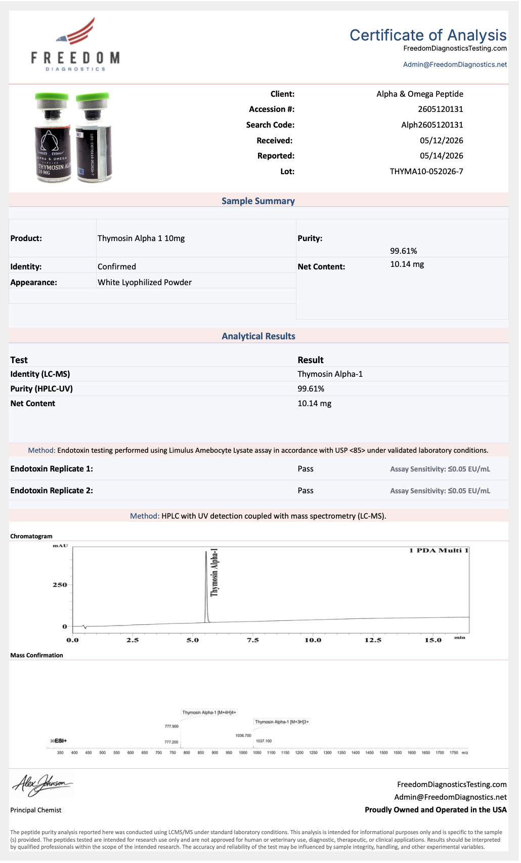 THYMOSIN ALPHA-1 (TΑ-1)